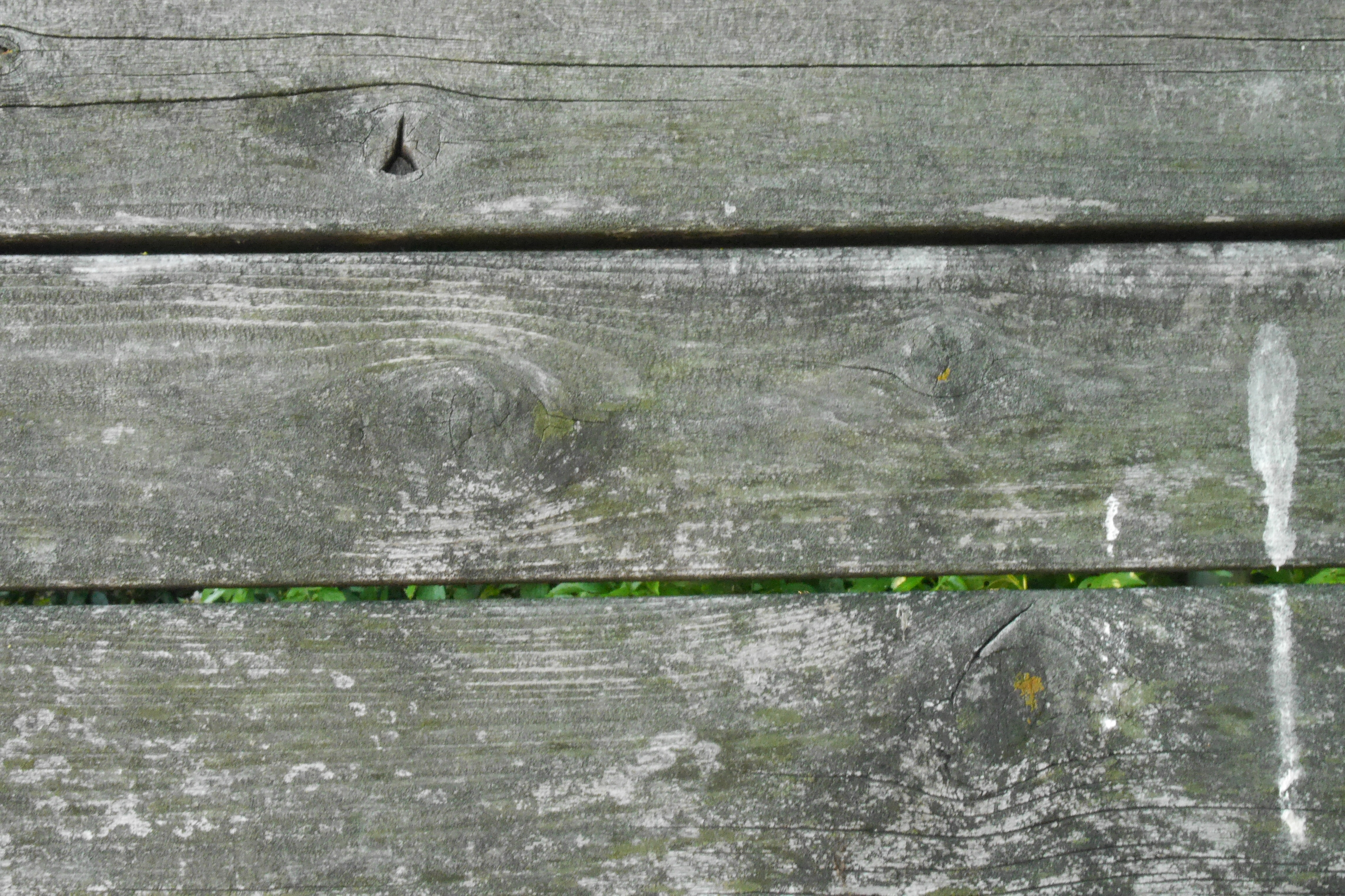 古びた木目のベンチ